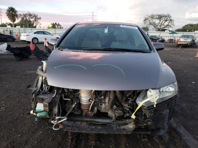 1HGFA16879L009866 - 2009 HONDA CIVIC EX GRAY photo 5