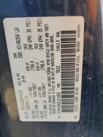 1D7HA16N65J514953 - 2005 DODGE RAM 1500 ST BLUE photo 12