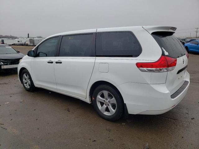 5TDZK3DC2BS078898 - 2011 TOYOTA SIENNA WHITE photo 2