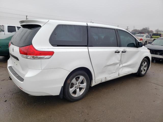 5TDZK3DC2BS078898 - 2011 TOYOTA SIENNA WHITE photo 3