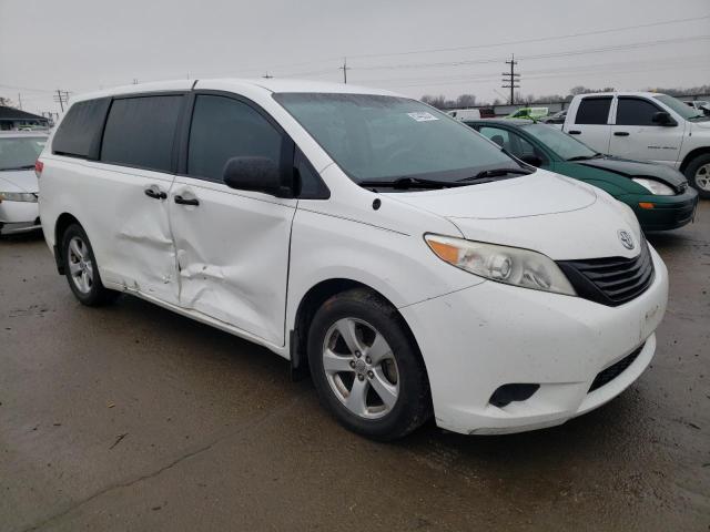 5TDZK3DC2BS078898 - 2011 TOYOTA SIENNA WHITE photo 4