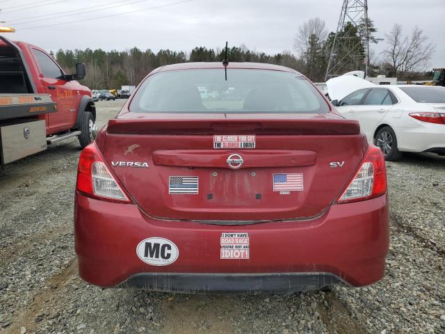 3N1CN7AP7KL841700 - 2019 NISSAN VERSA S BURGUNDY photo 6