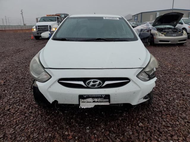 KMHCU5AE5CU013876 - 2012 HYUNDAI ACCENT GLS WHITE photo 5