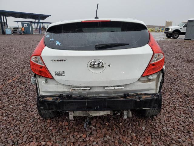 KMHCU5AE5CU013876 - 2012 HYUNDAI ACCENT GLS WHITE photo 6