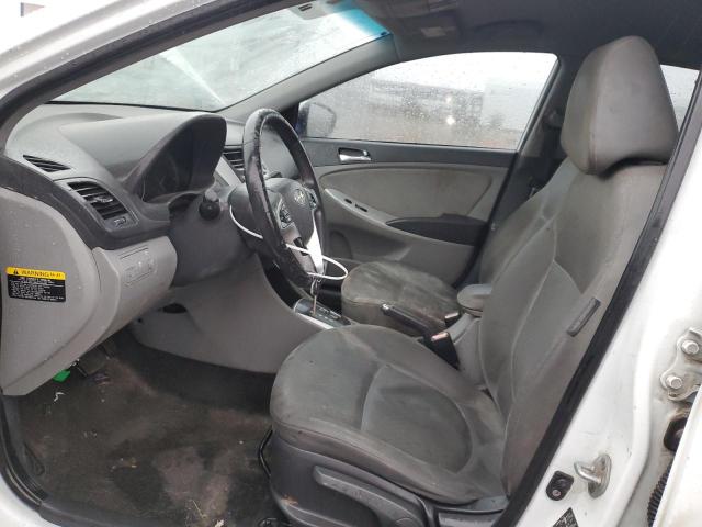 KMHCU5AE5CU013876 - 2012 HYUNDAI ACCENT GLS WHITE photo 7