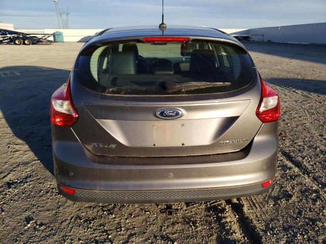 1FAHP3N2XCL356118 - 2012 FORD FOCUS TITANIUM GRAY photo 6