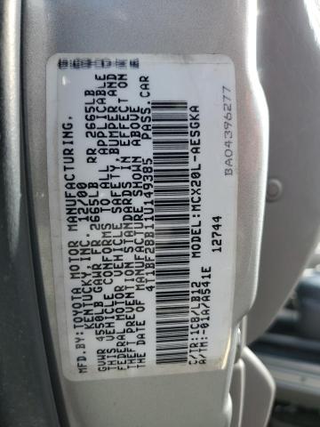 4T1BF28B11U149385 - 2001 TOYOTA AVALON XL 米色 照片 12