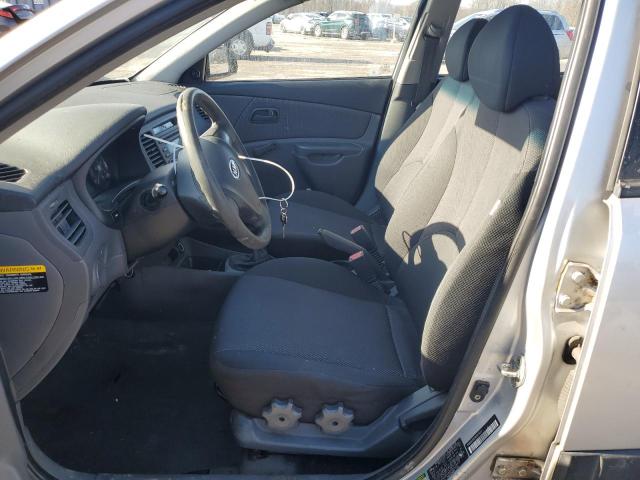 KNADE163586329017 - 2008 KIA RIO 5 SX SILVER photo 7