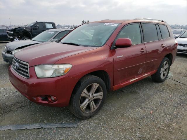 JTEDS43A482060611 - 2008 TOYOTA HIGHLANDER SPORT BURGUNDY photo 1