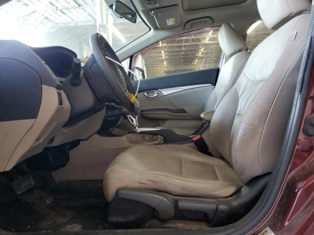 19XFB2F99DE055114 - 2013 HONDA CIVIC EXL Burdeos foto 7