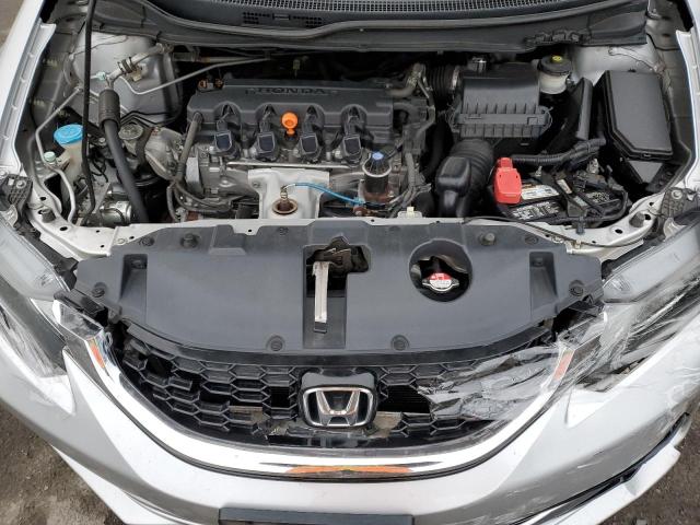 19XFB2F9XDE229451 - 2013 HONDA CIVIC EXL Արծաթագույն լուսանկար 11