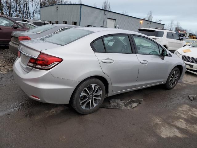 19XFB2F9XDE229451 - 2013 HONDA CIVIC EXL Արծաթագույն լուսանկար 3