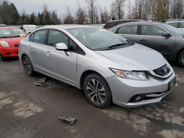 19XFB2F9XDE229451 - 2013 HONDA CIVIC EXL Արծաթագույն լուսանկար 4