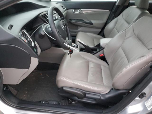 19XFB2F9XDE229451 - 2013 HONDA CIVIC EXL Արծաթագույն լուսանկար 7