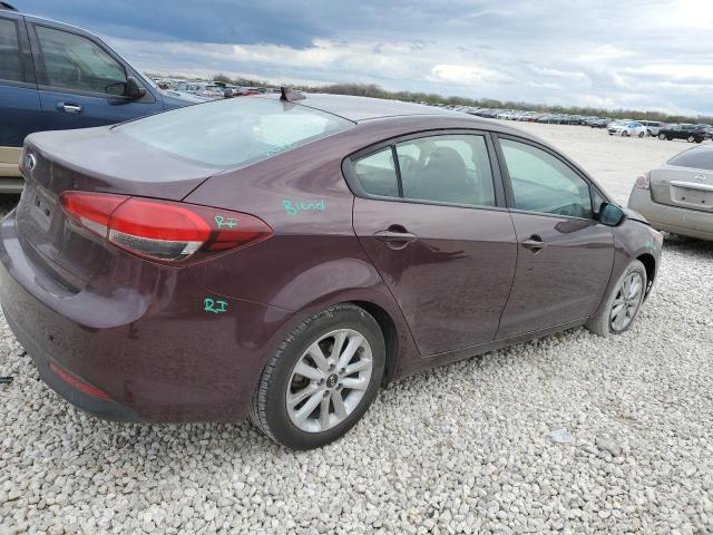 3KPFL4A78HE150817 - 2017 KIA FORTE LX BURGUNDY photo 3