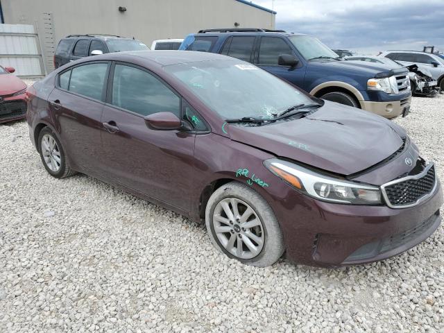 3KPFL4A78HE150817 - 2017 KIA FORTE LX BURGUNDY photo 4