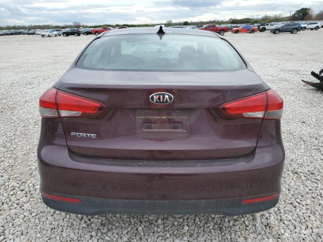 3KPFL4A78HE150817 - 2017 KIA FORTE LX BURGUNDY photo 6