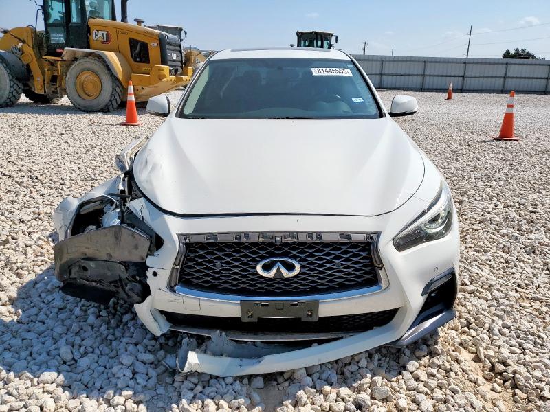 JN1EV7AP0KM541267 - 2019 INFINITI Q50 LUXE WHITE photo 5