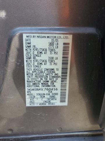 5N1AR18U45C760456 - 2005 NISSAN PATHFINDER LE GRAY photo 13
