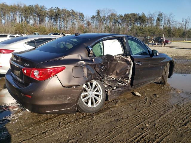 JN1BV7AR3EM693388 - 2014 INFINITI Q50 BASE BROWN photo 3