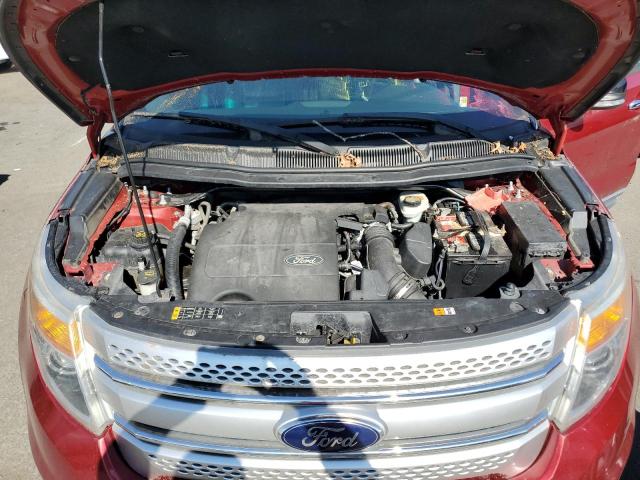1FM5K8D88EGB08276 - 2014 FORD EXPLORER XLT RED photo 12