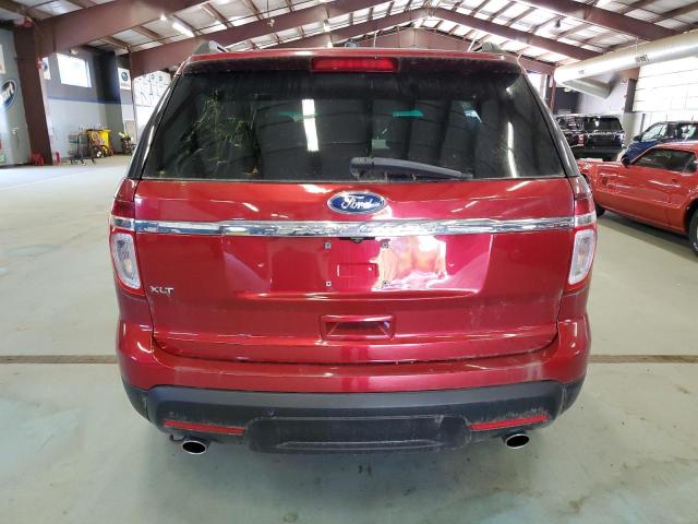 1FM5K8D88EGB08276 - 2014 FORD EXPLORER XLT RED photo 6