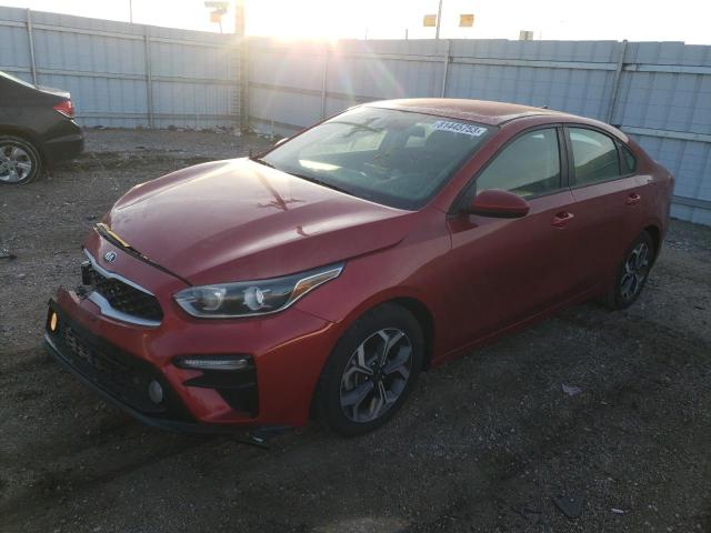 3KPF24AD1KE093716 - 2019 KIA FORTE FE RED photo 1