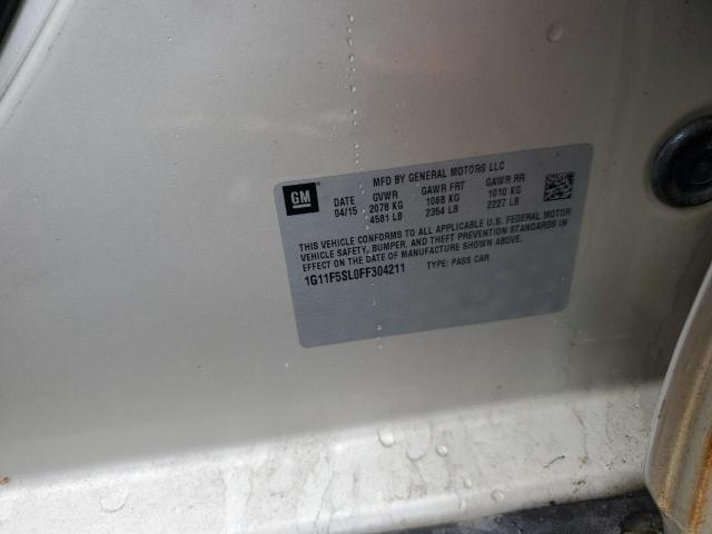 1G11F5SL0FF304211 - 2015 CHEVROLET MALIBU LTZ 金色 照片 12