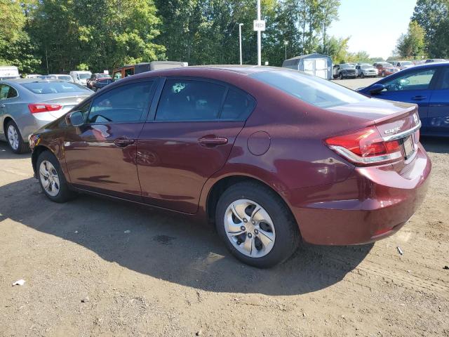 19XFB2F54EE231372 - 2014 HONDA CIVIC LX BURGUNDY photo 2