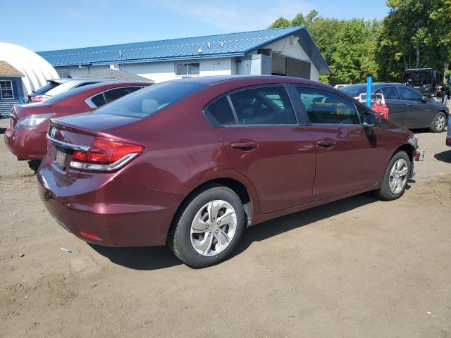 19XFB2F54EE231372 - 2014 HONDA CIVIC LX BURGUNDY photo 3