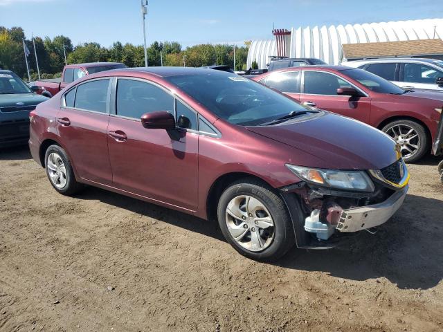 19XFB2F54EE231372 - 2014 HONDA CIVIC LX BURGUNDY photo 4