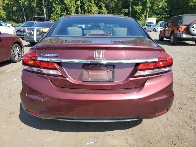 19XFB2F54EE231372 - 2014 HONDA CIVIC LX BURGUNDY photo 6