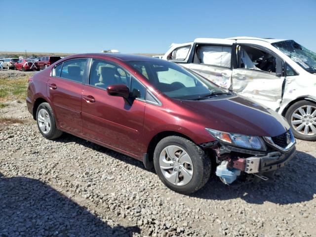 19XFB2F54EE040969 - 2014 HONDA CIVIC LX BURGUNDY photo 4