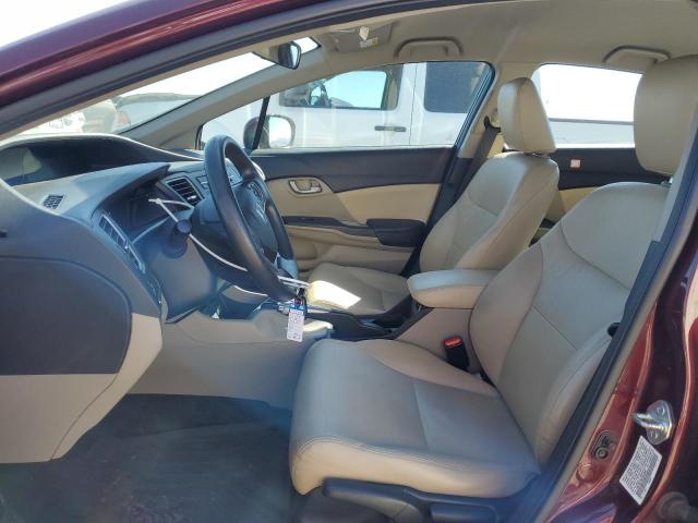 19XFB2F54EE040969 - 2014 HONDA CIVIC LX BURGUNDY photo 7