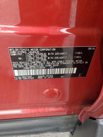 JTMBFREV3HJ108098 - 2017 TOYOTA RAV4 LE Bordo foto 14