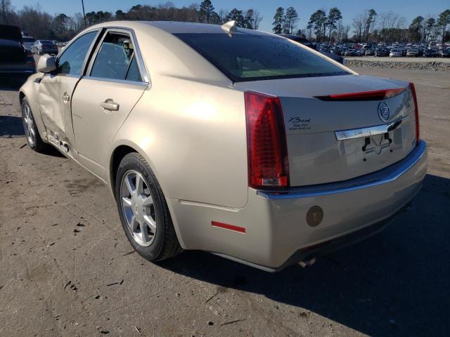 1G6DF577790113654 - 2009 CADILLAC CTS BEIGE photo 2