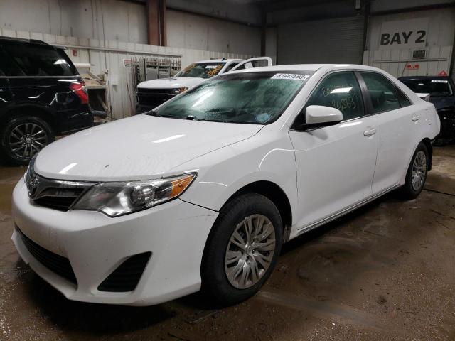 4T1BF1FK3EU313299 - 2014 TOYOTA CAMRY L WHITE photo 1