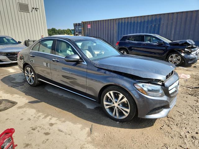 55SWF4KB7GU101464 - 2016 MERCEDES-BENZ C 300 4MATIC BLUE photo 4