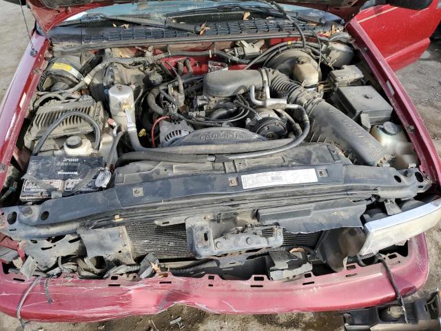 1GCCS19W3Y8145373 - 2000 CHEVROLET S TRUCK S10 MAROON photo 11