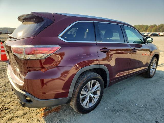 5TDKKRFH8ES013927 - 2014 TOYOTA HIGHLANDER XLE Շագանակագույն լուսանկար 3