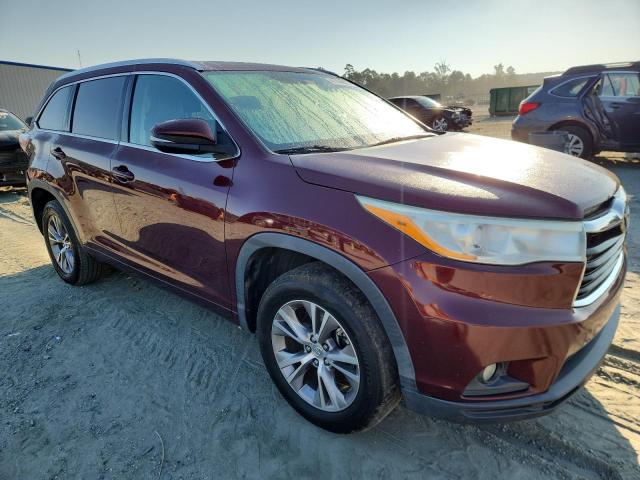 5TDKKRFH8ES013927 - 2014 TOYOTA HIGHLANDER XLE Շագանակագույն լուսանկար 4