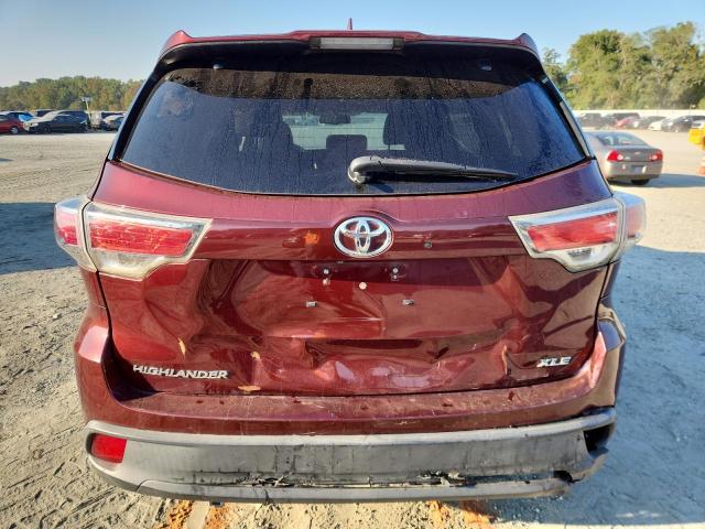 5TDKKRFH8ES013927 - 2014 TOYOTA HIGHLANDER XLE Շագանակագույն լուսանկար 6