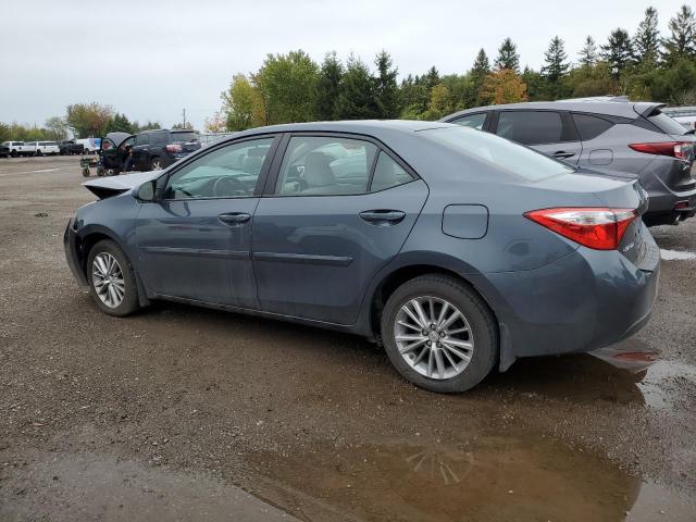 2T1BURHE2EC046024 - 2014 TOYOTA COROLLA L BLUE photo 2