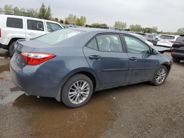 2T1BURHE2EC046024 - 2014 TOYOTA COROLLA L BLUE photo 3