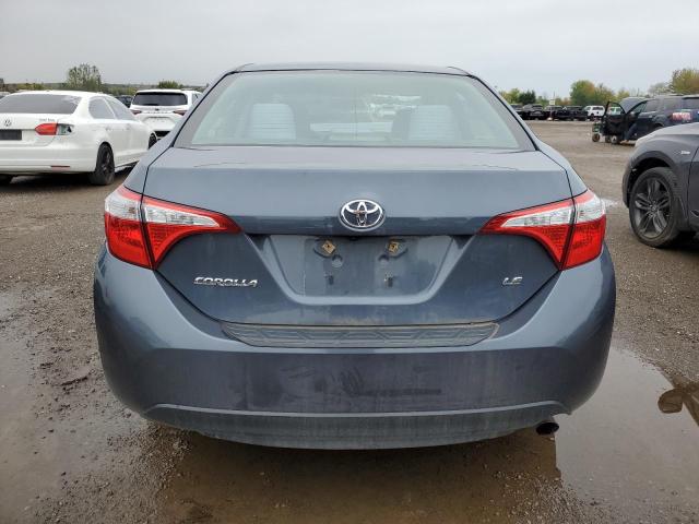 2T1BURHE2EC046024 - 2014 TOYOTA COROLLA L BLUE photo 6