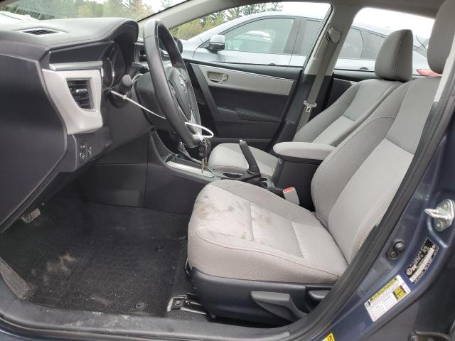 2T1BURHE2EC046024 - 2014 TOYOTA COROLLA L BLUE photo 7