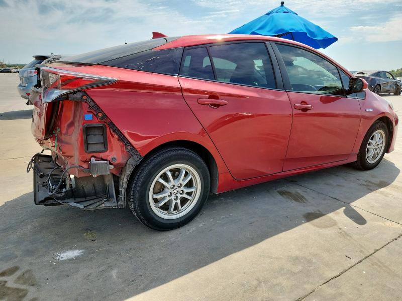 JTDKARFU7J3059549 - 2018 TOYOTA PRIUS წითელი ფოტო 3