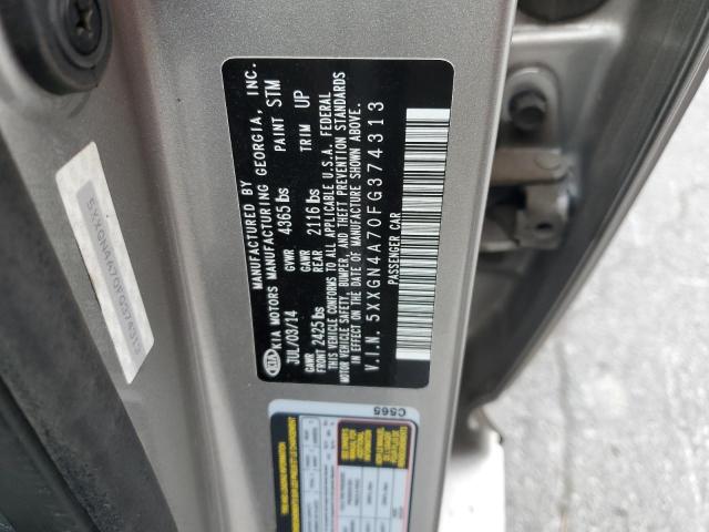 5XXGN4A70FG374313 - 2015 KIA OPTIMA EX Күміс фото 12