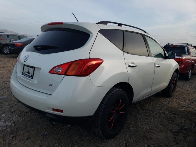 JN8AZ18U99W106369 - 2009 NISSAN MURANO S WHITE photo 3