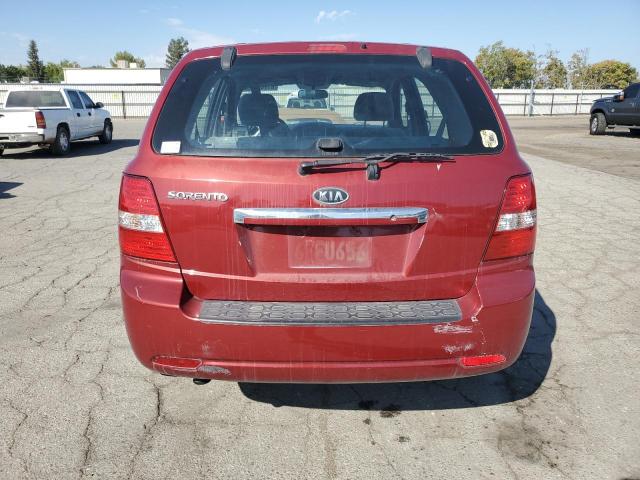 KNDJD735X85816558 - 2008 KIA SORENTO EX RED photo 6